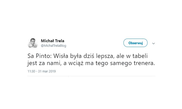 Wypowiedź Sa Pinto po porażce 0-4 z Wisłą... xD